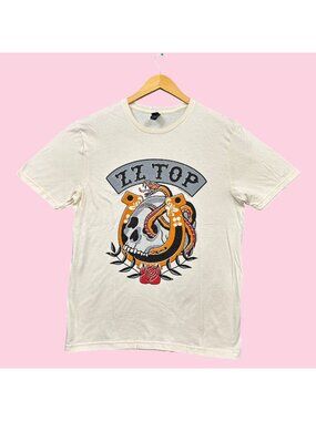 ZZ Top Snakes and Horseshoe Rock Band Tee M